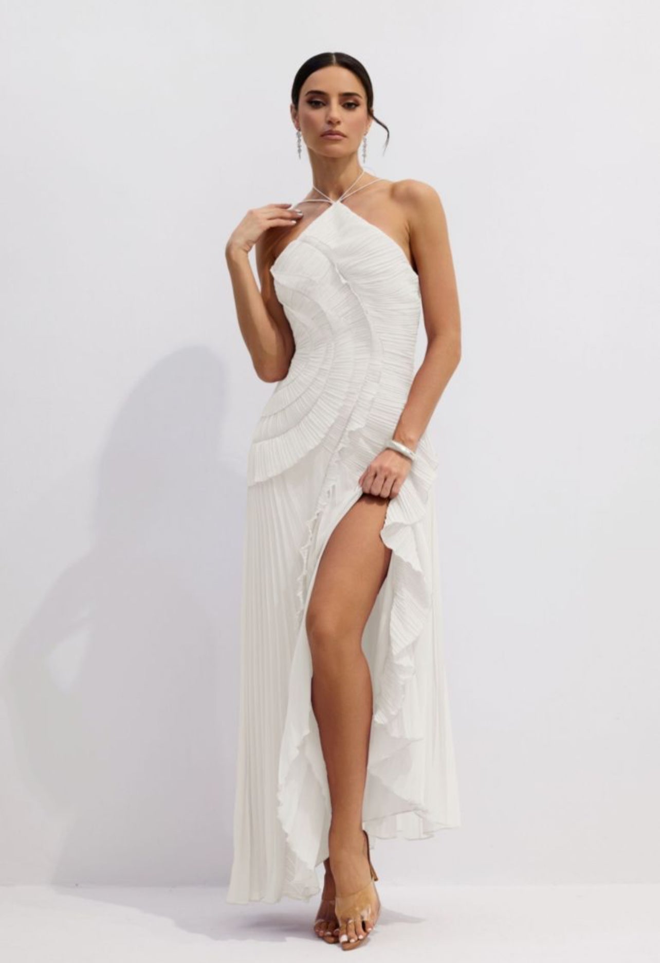 Asymmetry Midi Dress
