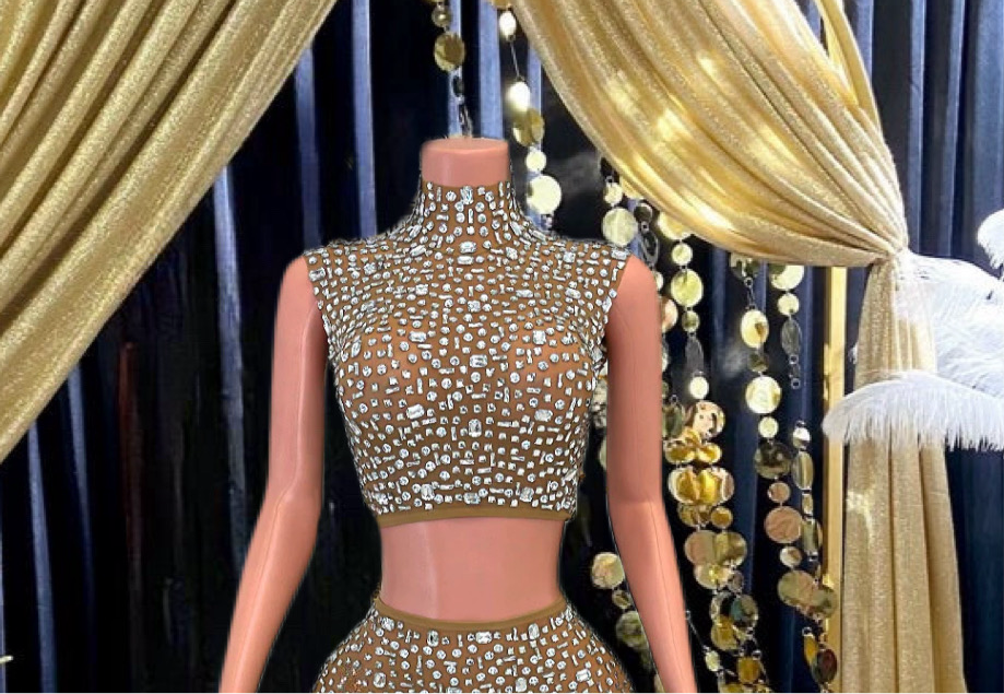 Ester Skirt Set in Silver
