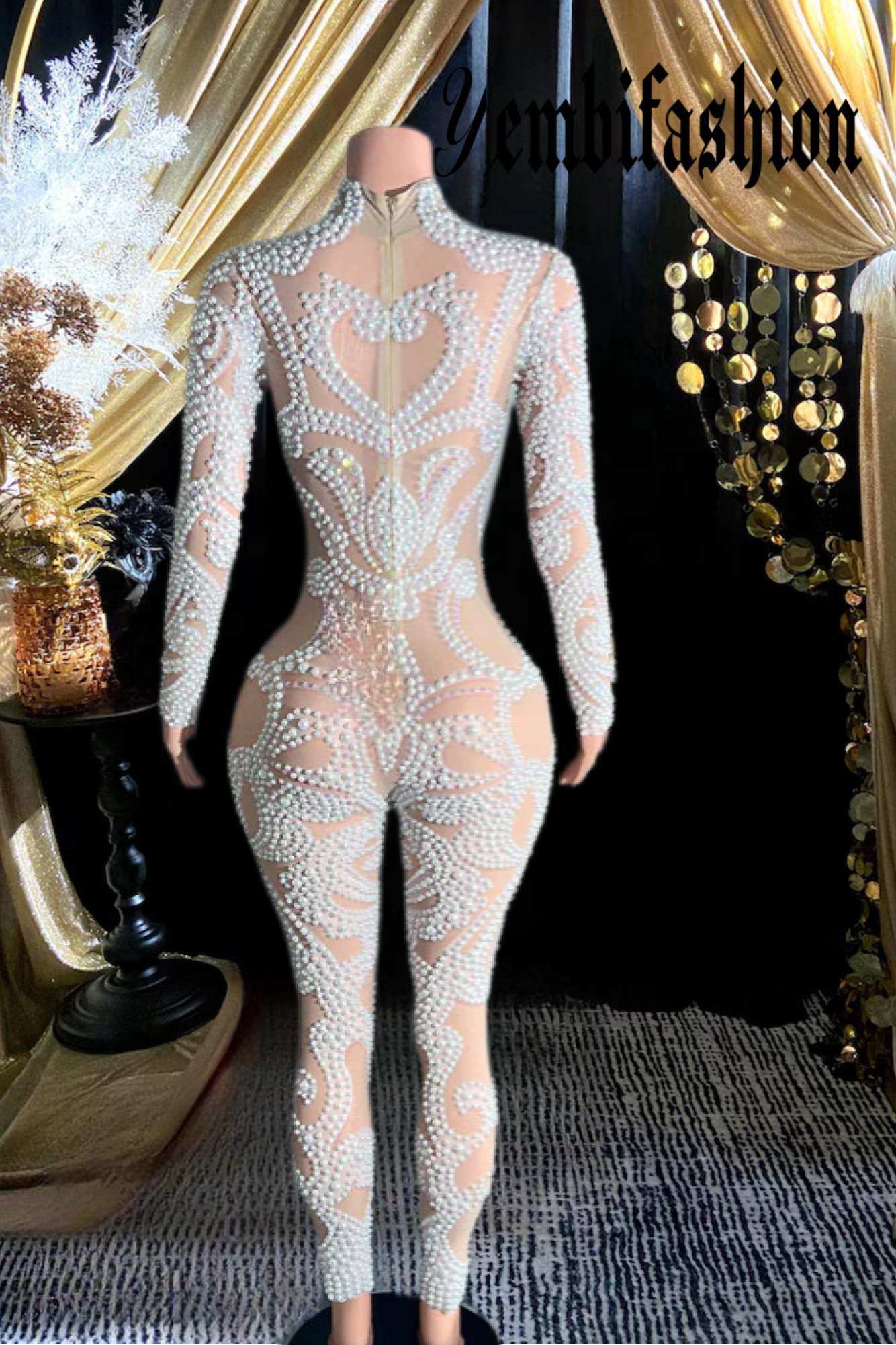 WHITE PEARLS BODYSUIT