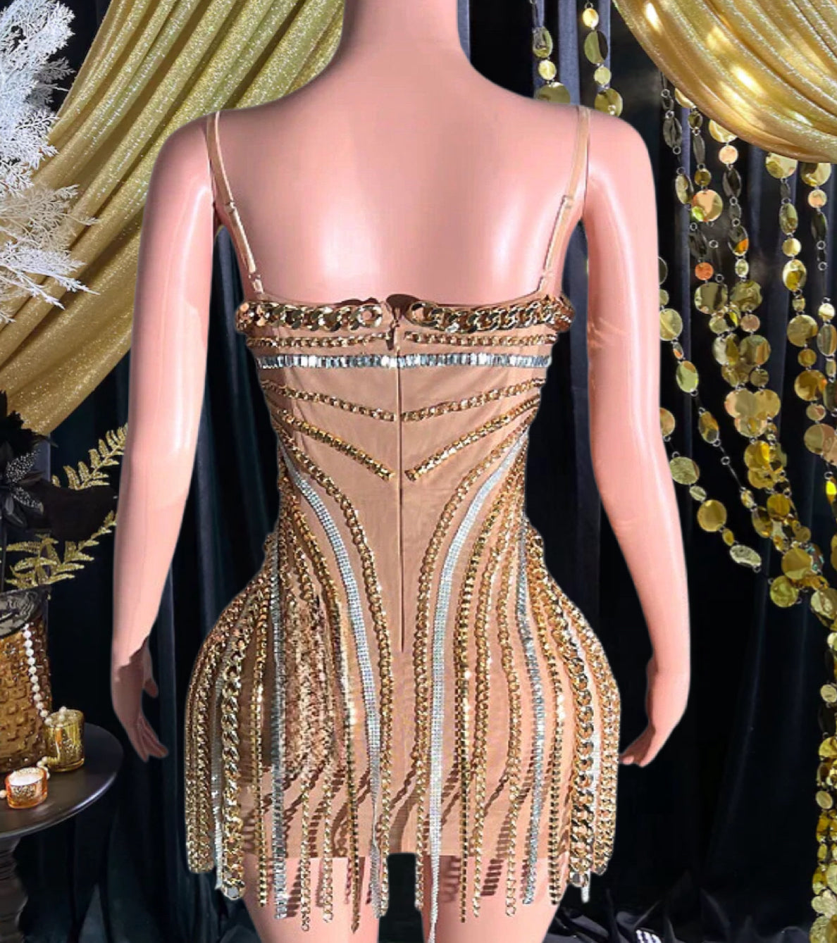 ROSA DIAMANTE DRESS
