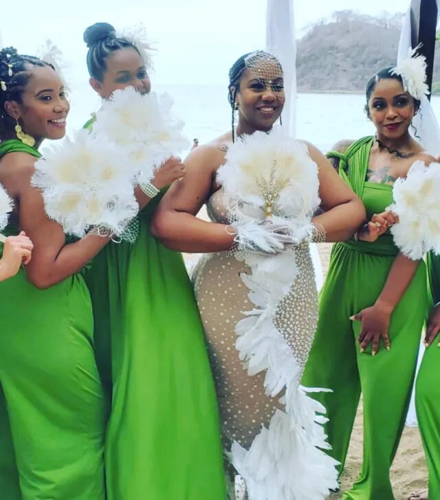 SHOW PEARL Feather Dress / white Dress | Birthday Dress| Shiny Evening Celebrate