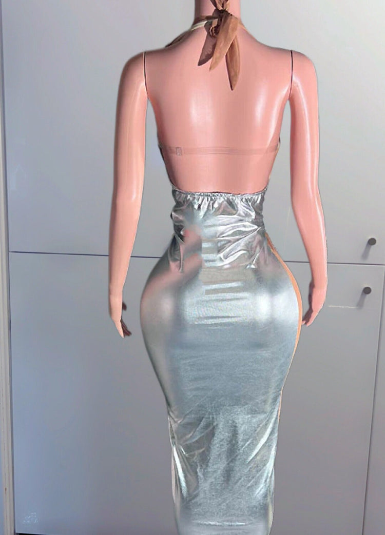 Haute Couture Red Large Full Body Rhinestone Appliqué Mesh Beaded Applique Bodice Pactch Dress