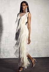 Luxury lace V-neck maxi dress – affordable evening fashion for women”