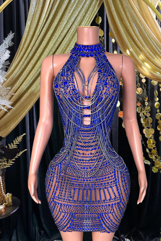 Nature Blue Mini Dress