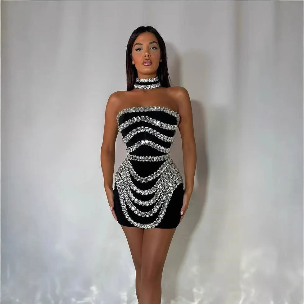 Sexy bodycon mini bandage dress for women