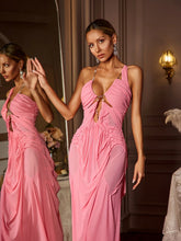 Laury ruched wetlook maxi dress for women