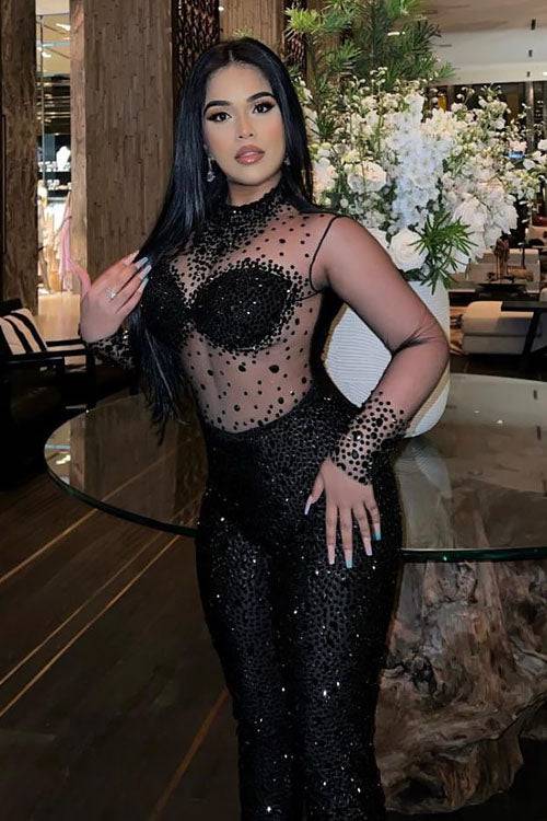 Laure  Diamante Bodysuit