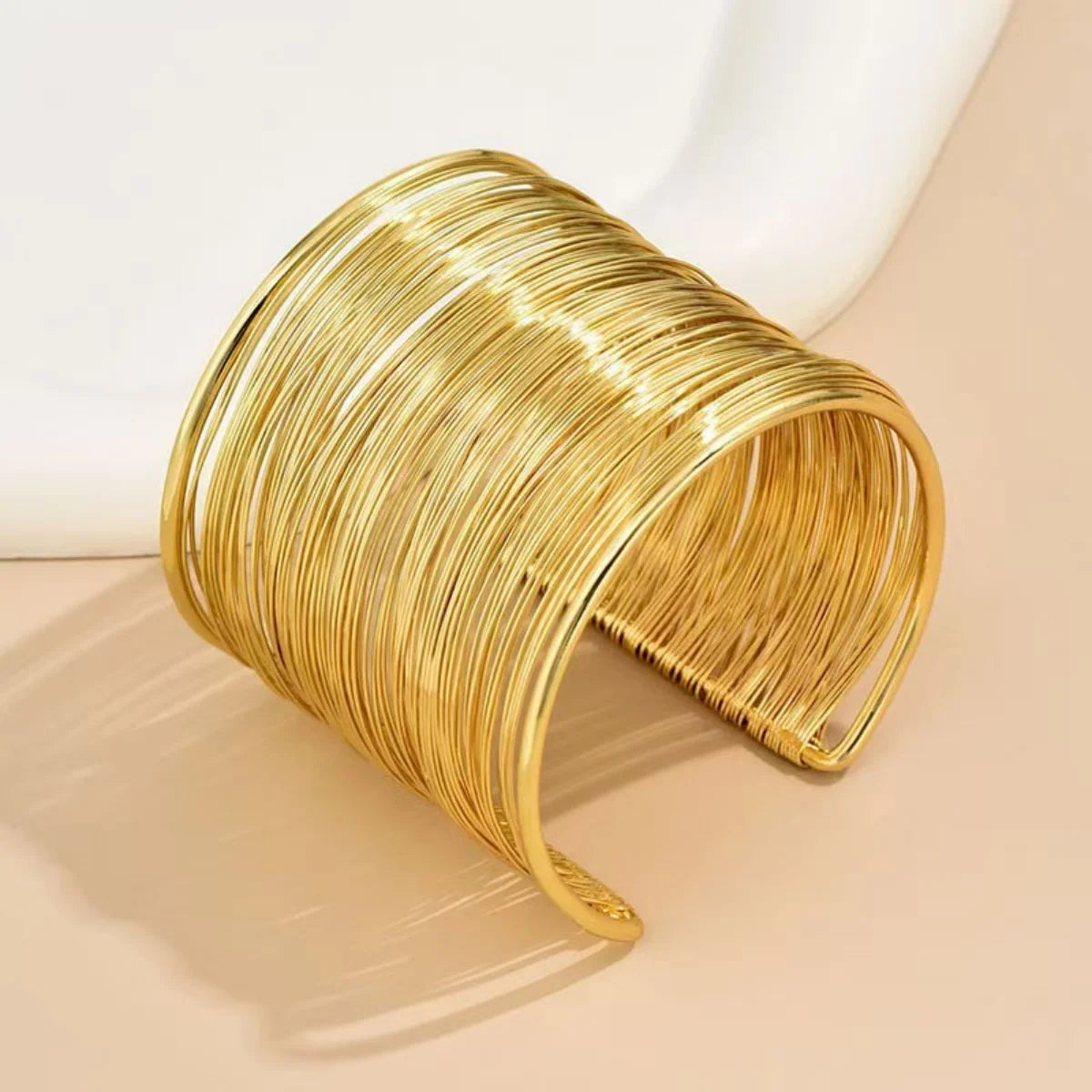 Gold Color Metal Wire Bracelet