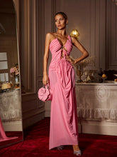 Laury ruched wetlook maxi dress for women