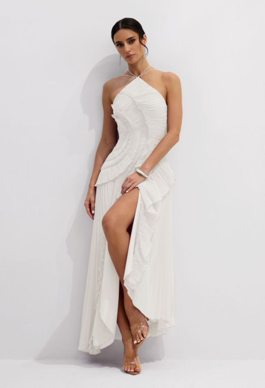 Asymmetry  Midi Dress