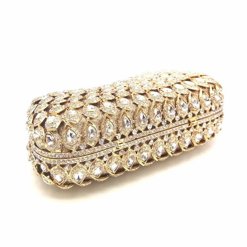 OEM Handmade Custom luxury lady rhinestone clutch evening - Yembifashion 