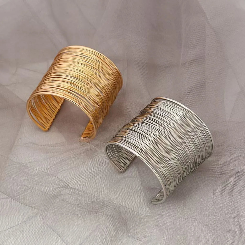 Gold Color Metal Wire Bracelet