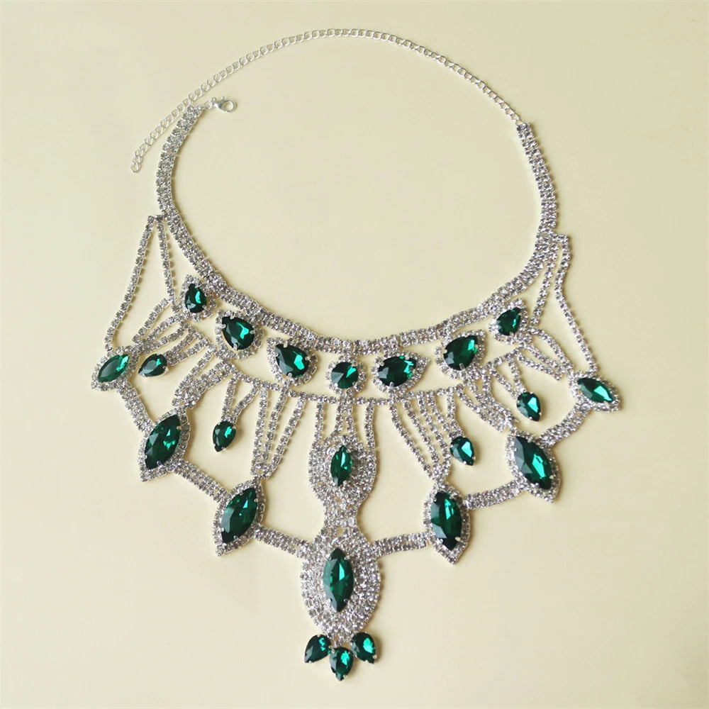 Large Necklace Women's Luxury Shiny