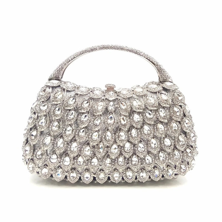 OEM Handmade Custom luxury lady rhinestone clutch evening - Yembifashion 