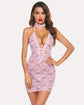Lace Chemise Halter Dress