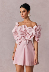 Floral print mini dress for women