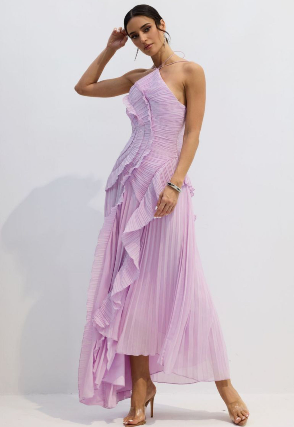 Asymmetry  Midi Dress