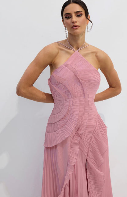 Asymmetry  Midi Dress