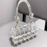 Acrylic Clear Luxury Clutch bag Small /Designer Handbag Famous Brand - Yembifashion 