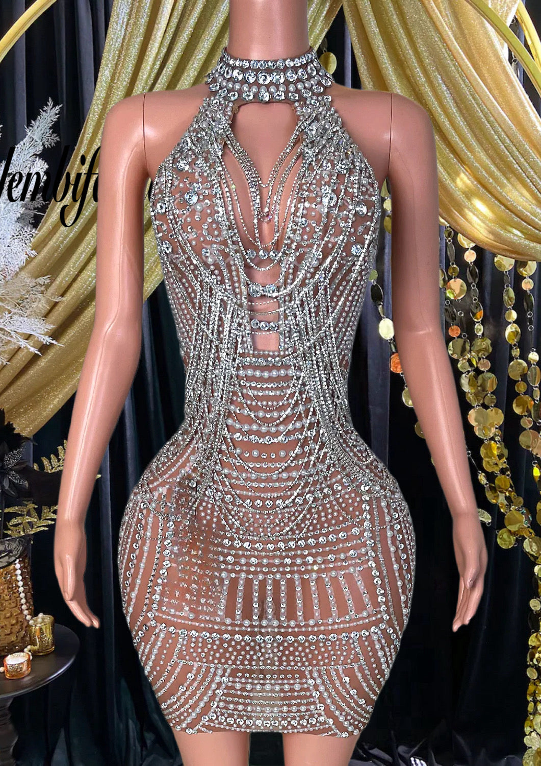 Nature Sliver Mini Dress