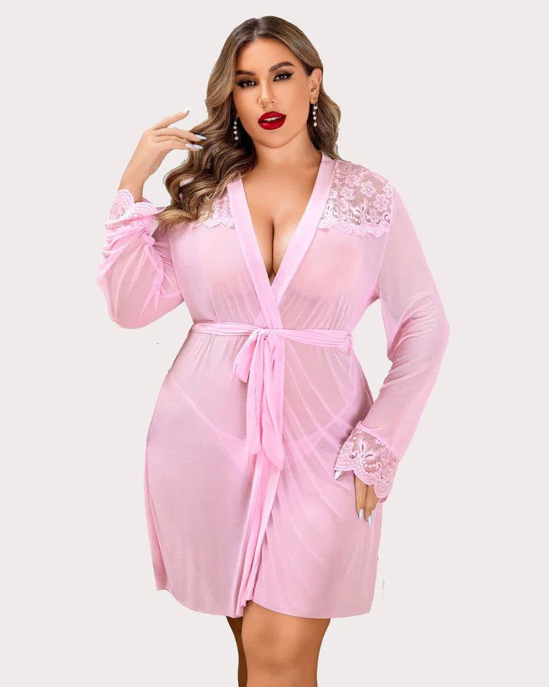 Plus Size Sleepwear  Lace Lingerie Sets