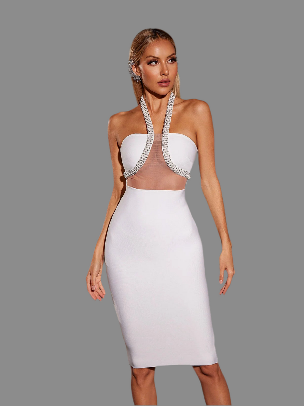 White Laury Bandage Dress