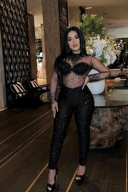 Laure  Diamante Bodysuit