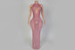 Pink  Ethan  Diamante Dress