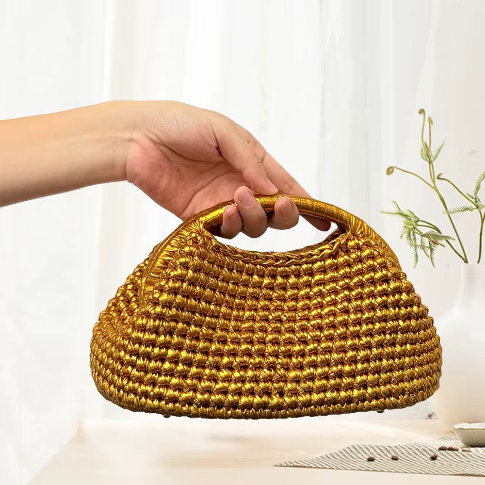 Luxury Metallic Hang Bag