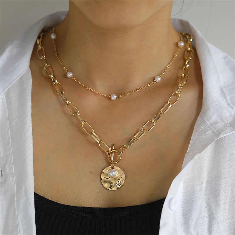 Metal Chain Choker Jewelry
