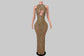 Gold Ethan  Diamante Dress