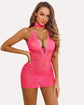Lace Chemise Halter Dress
