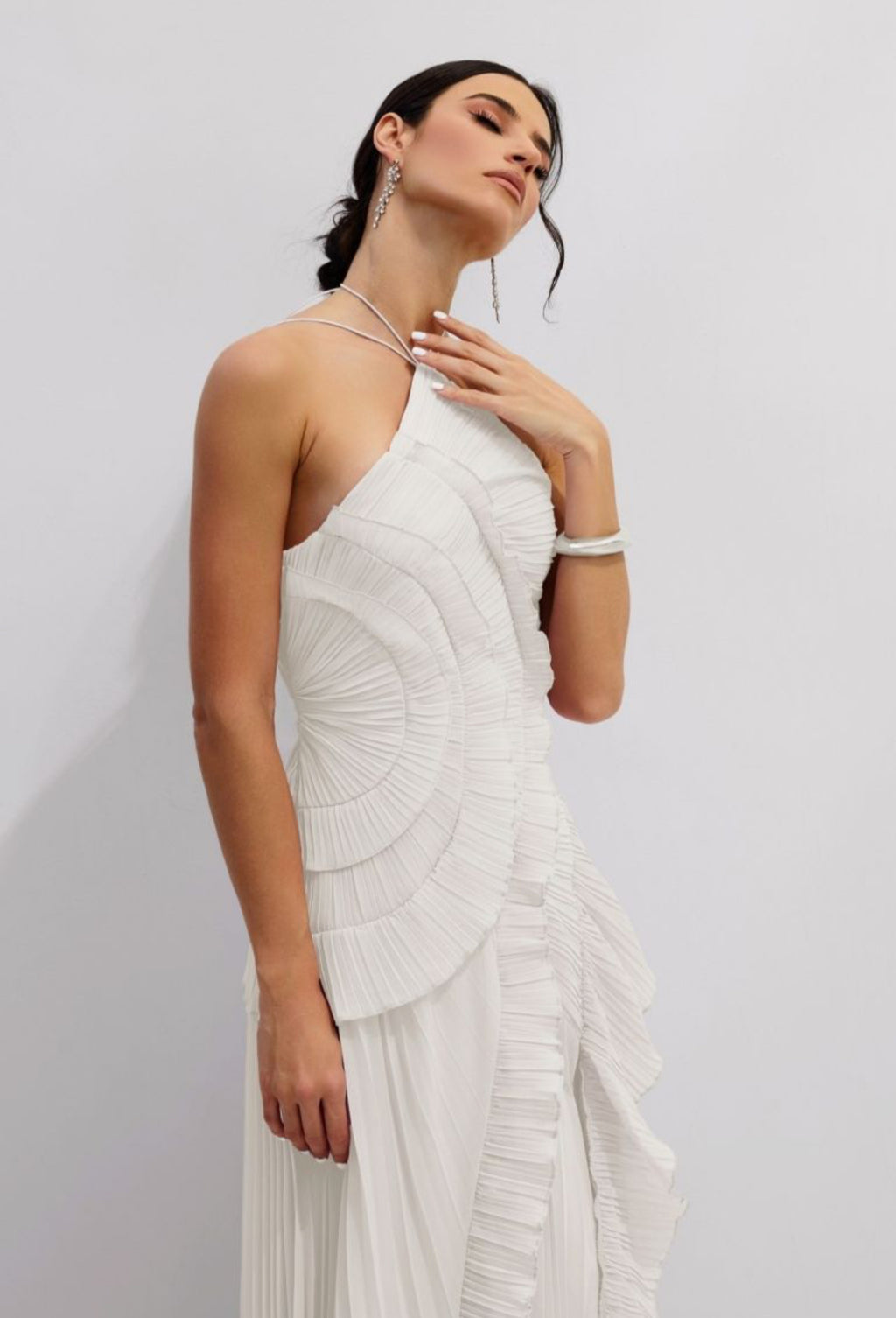 Asymmetry  Midi Dress