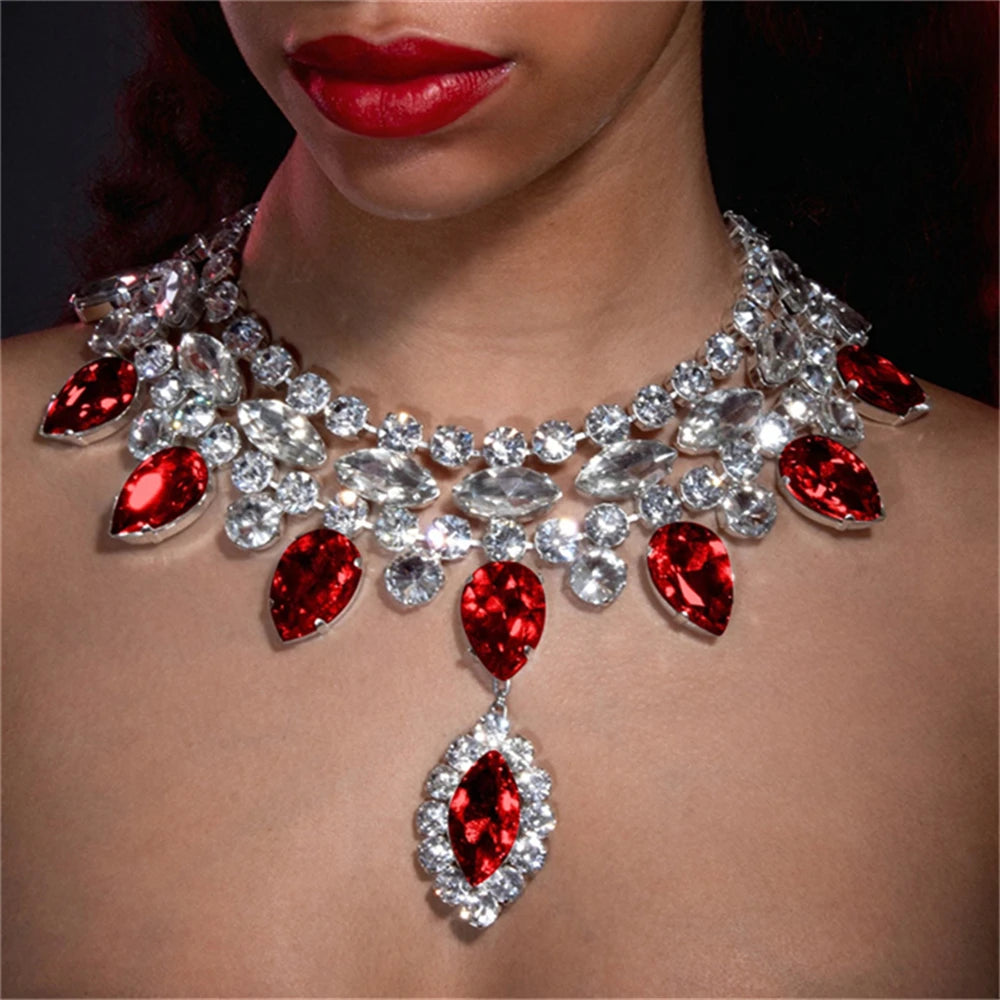 Large Necklace Women's Luxury Shiny
