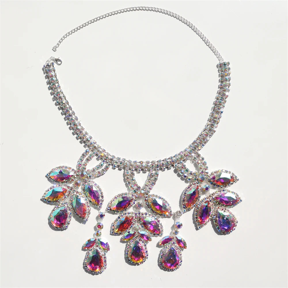 Large Necklace Women's Luxury Shiny