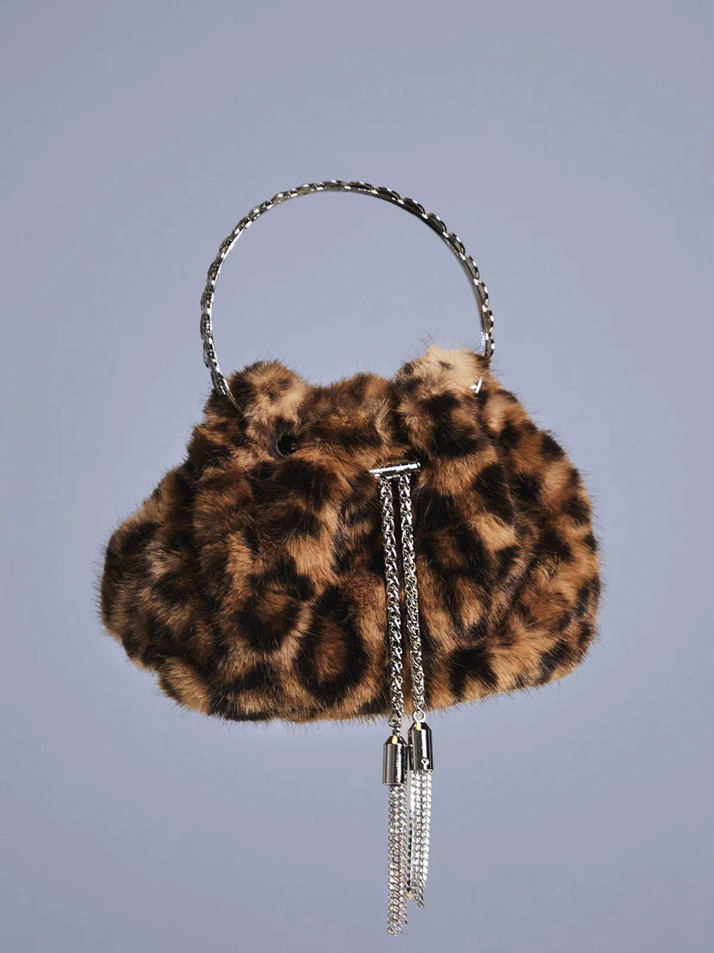 Faux Fur Leopard Bag