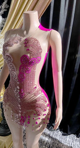 Pink birthday dress, red mini dress, and rhinestone dress collection, featuring bold colors, flattering silhouettes, and sparkling rhinestone embellishments, perfect for parties and special occasions.