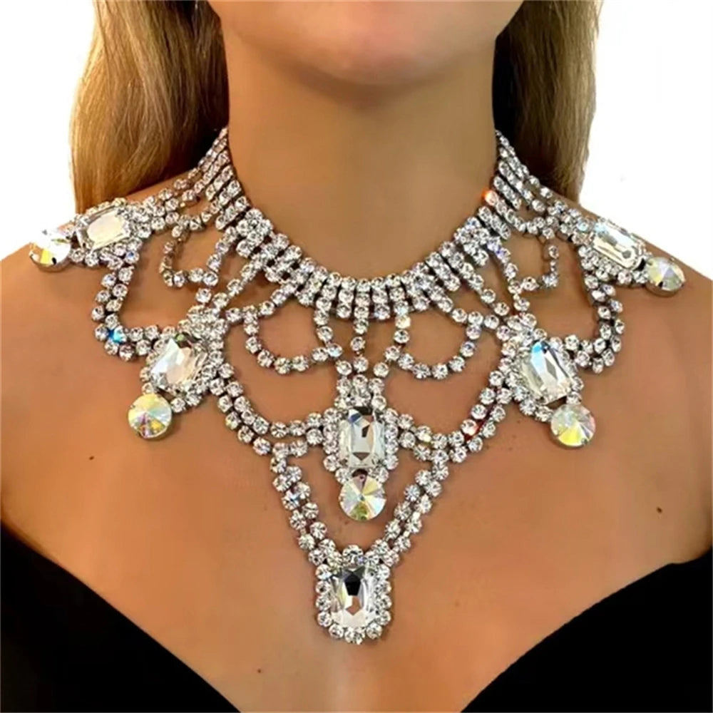 Large Necklace Women's Luxury Shiny