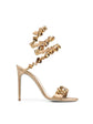 Mini  Rhinestone Sandals In Gold