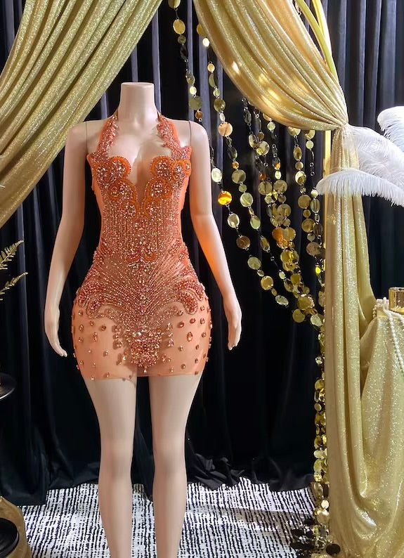 Diamante Dress- Short Dress