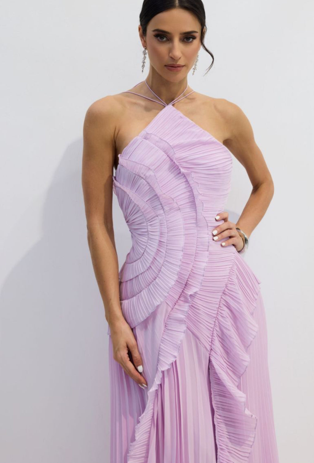 Asymmetry  Midi Dress