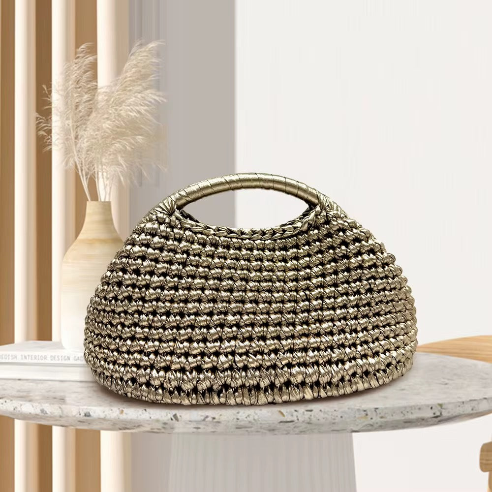 Luxury Metallic Hang Bag