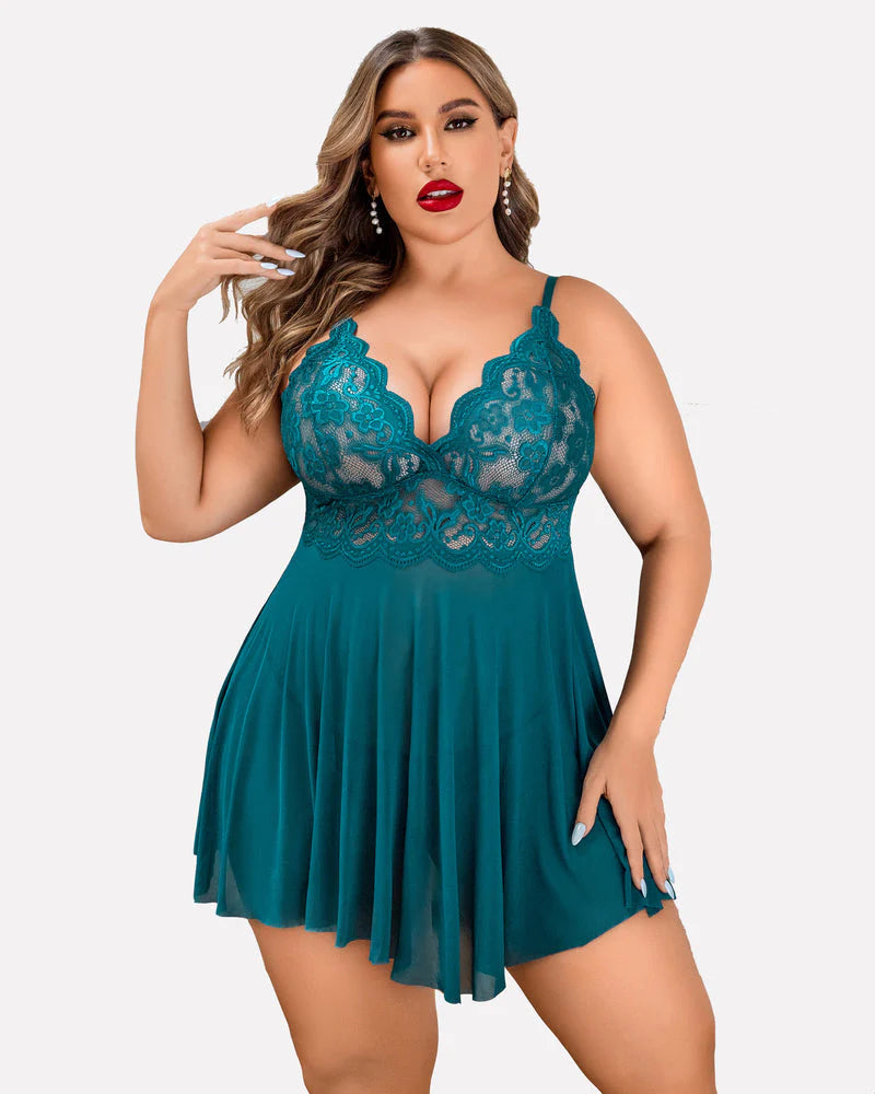 Plus Size Sleepwear  Lace Lingerie Sets