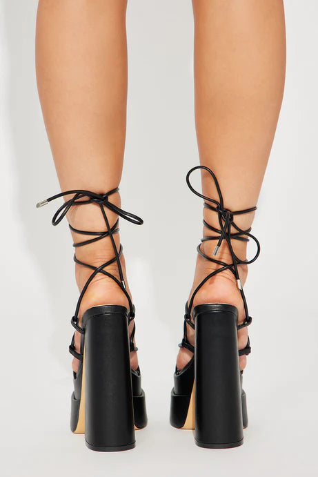 Double Platform Heels – Ultra High Block Heels for Bold Glamour