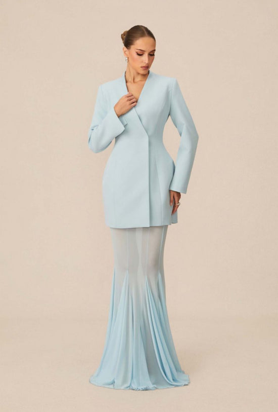 Mimi V-Neck Blazer Maxi Dress