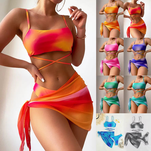 3 pieces quick dry Beachwear