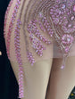 Pink Rhinestones Dress 