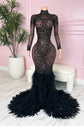 Karen Black Feather Dress