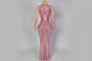 Pink  Ethan  Diamante Dress