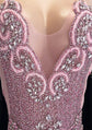Pink Rhinestone Bodysuit-Luxury Romper suit